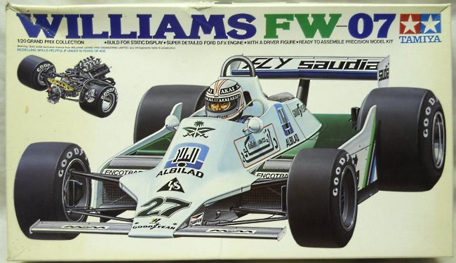 Tamiya 1/20 Williams FW-07 Albilad, GC2014 plastic model kit